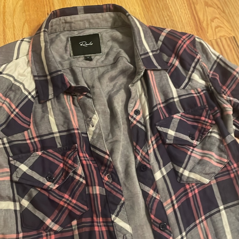 Rails Flannel Button Down Shirt - image 5